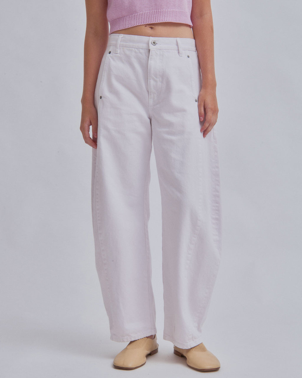 BARREL DENIM IN ICE PINK – SAYAKA DAVIS NEW YORK