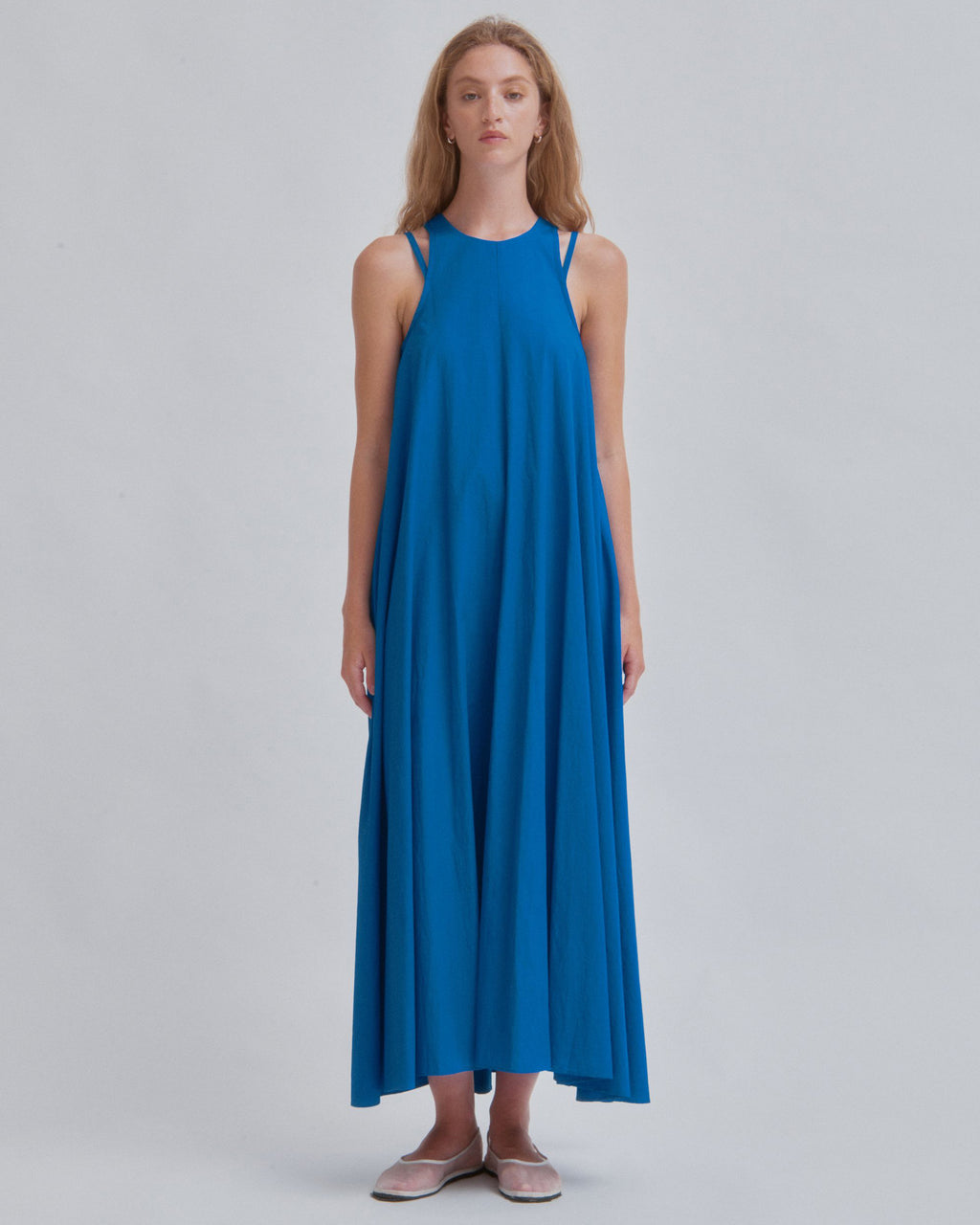 Double Strap Dress in Cerulean – SAYAKA DAVIS NEW YORK
