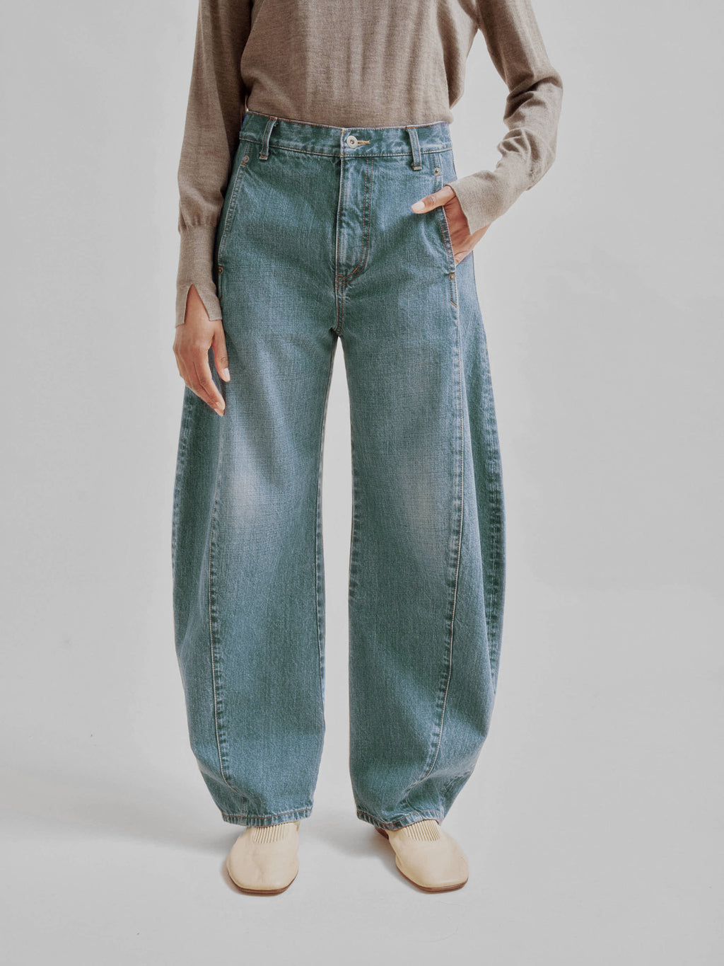 Barrel Denim in Vintage Blue – SAYAKA DAVIS NEW YORK