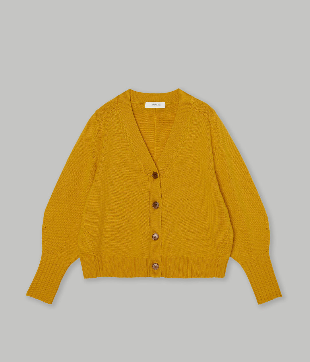 Balloon Sleeve Cardigan in Golden Sun – SAYAKA DAVIS NEW YORK