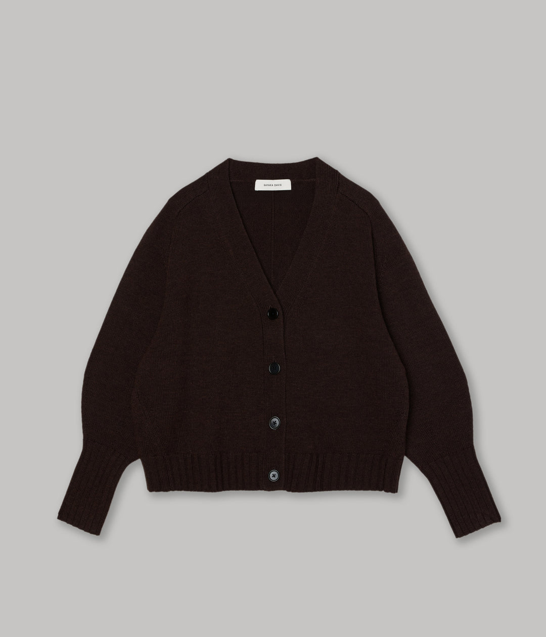 sayaka davis balloon sleeve sweater ブラウン Balloon Sleeve Cardigan sweater ブラウン 公式通販