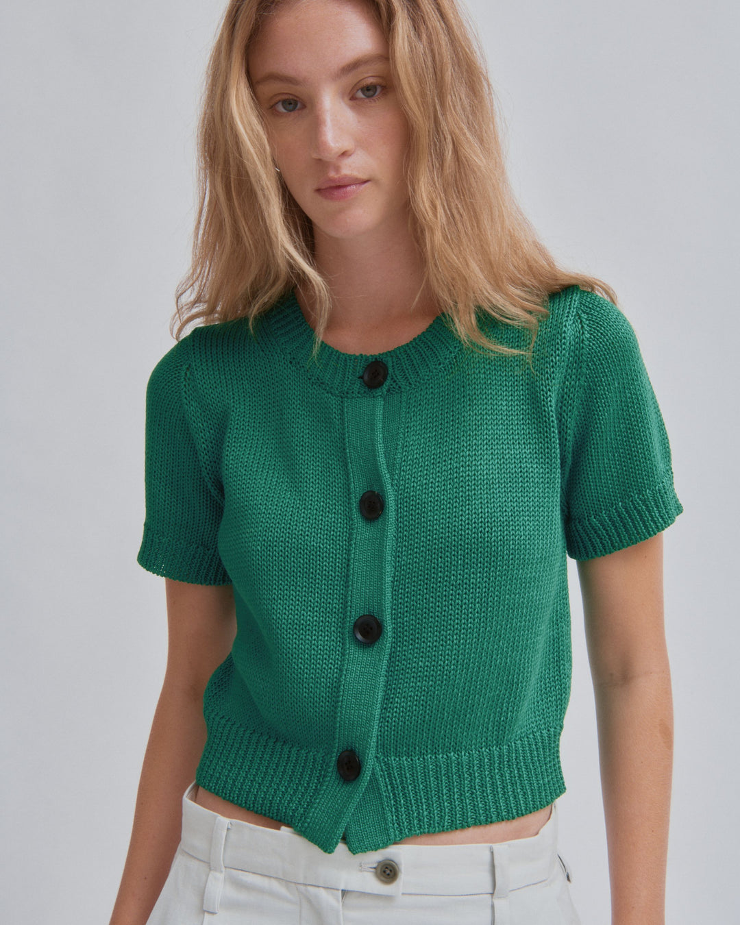 Cardigan Pullover in Green – SAYAKA DAVIS NEW YORK