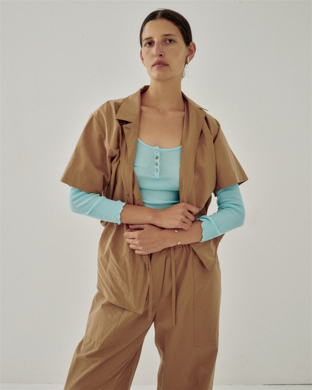 COVERALL IN TAN BROWN – SAYAKA DAVIS NEW YORK
