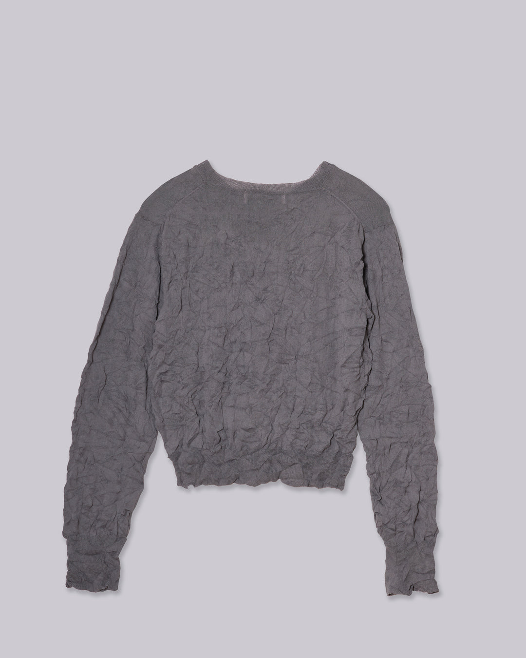 Crinkled Pullover in Steel – SAYAKA DAVIS NEW YORK
