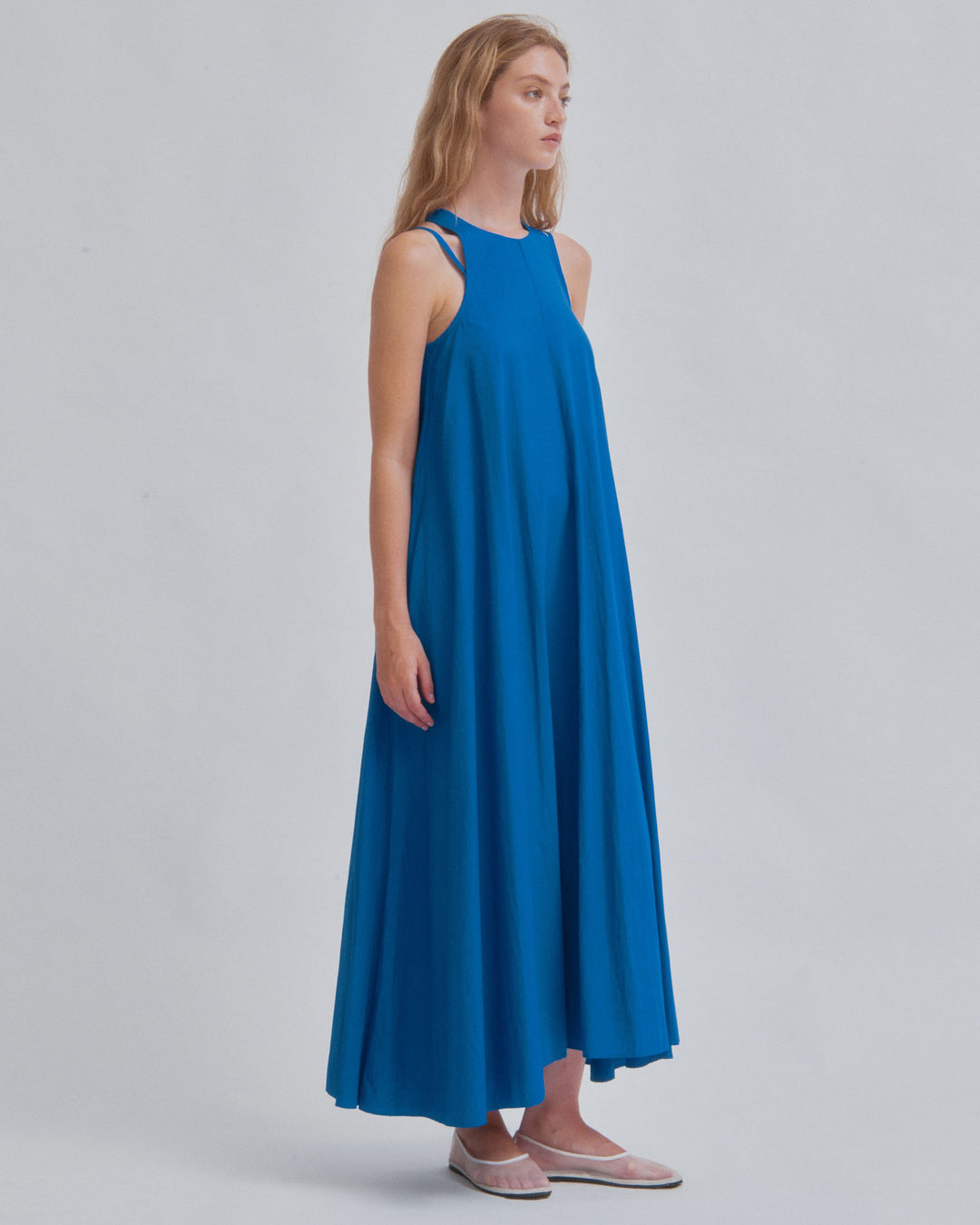 Double Strap Dress in Cerulean SAYAKA DAVIS NEW YORK Double Strap Dress in Cerulean SAYAKA DAVIS NEW YORK