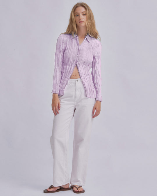 ブラウス シャツ SAYAKA DAVIS U-NECK PLEATED TOP TJS4-SVL：ブラウス レディース SAYAKA DAVIS U-NECK PLEATED TOP TJS4-SVL：ブラウス（シャツ