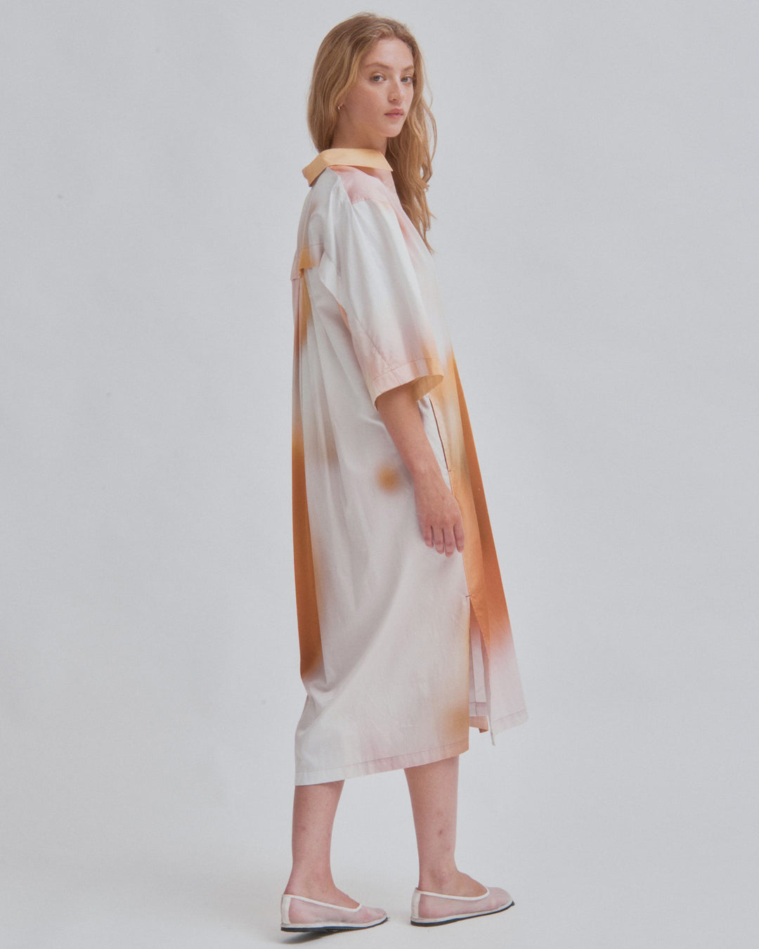 KAFTAN SHIRT DRESS IN PRINT – SAYAKA DAVIS NEW YORK