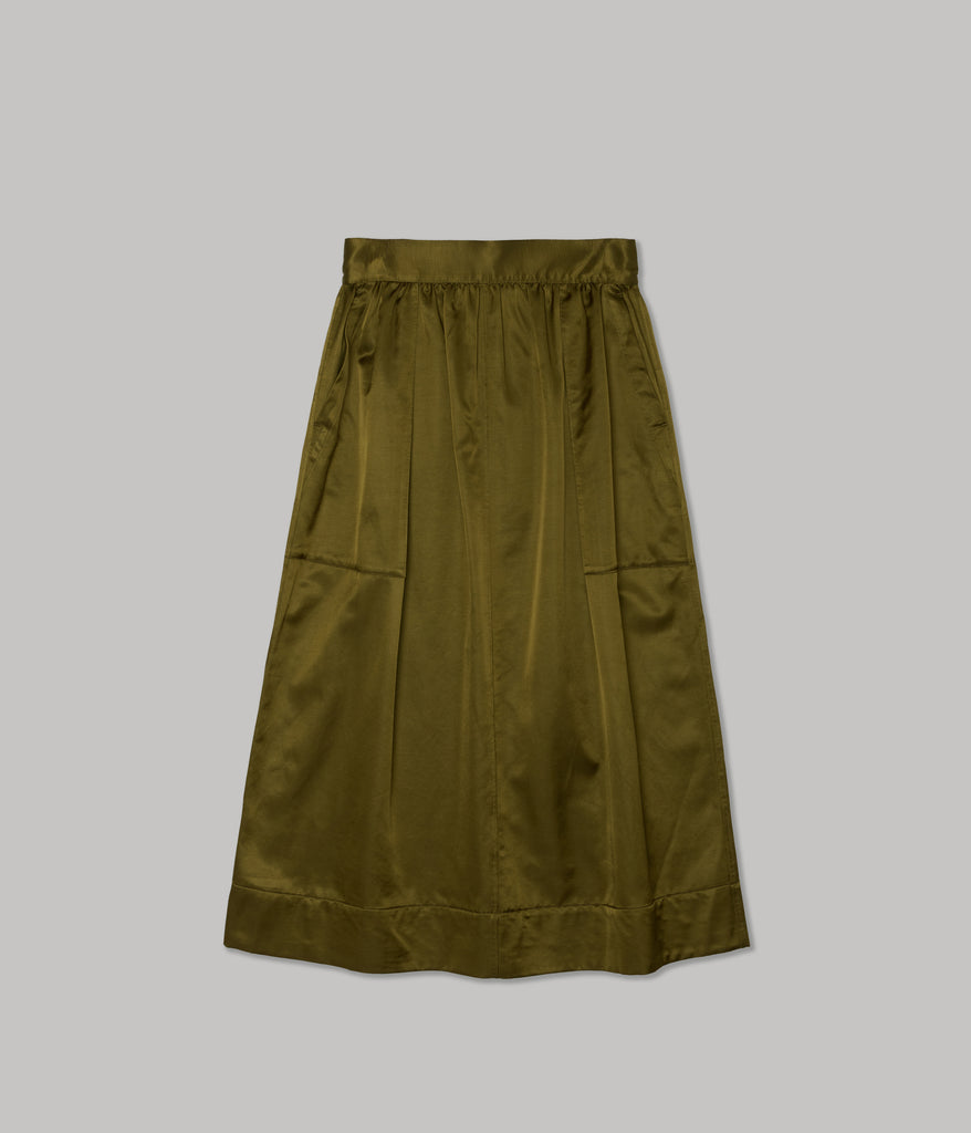 JP PRE PULL-ON SKIRT IN OLIVE – SAYAKA DAVIS NEW YORK