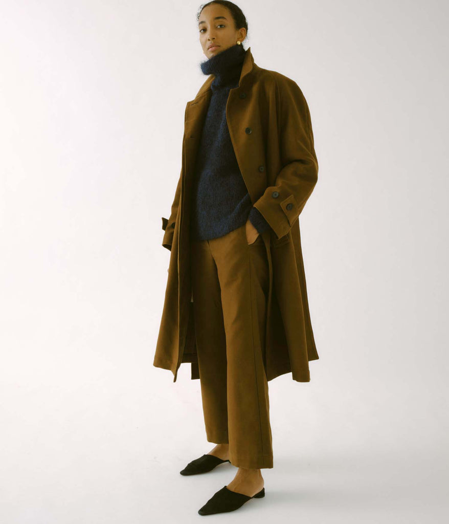 Balmacaan Coat in Olive – SAYAKA DAVIS NEW YORK