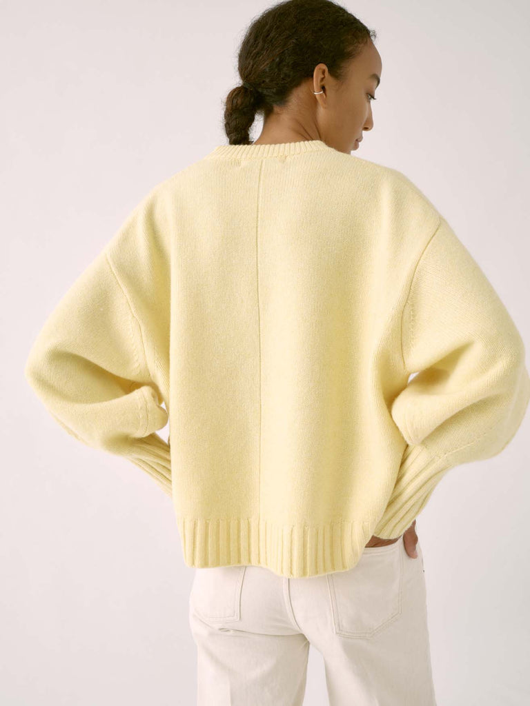 Balloon Sleeve Sweater in Powder Yellow – SAYAKA DAVIS NEW YORK