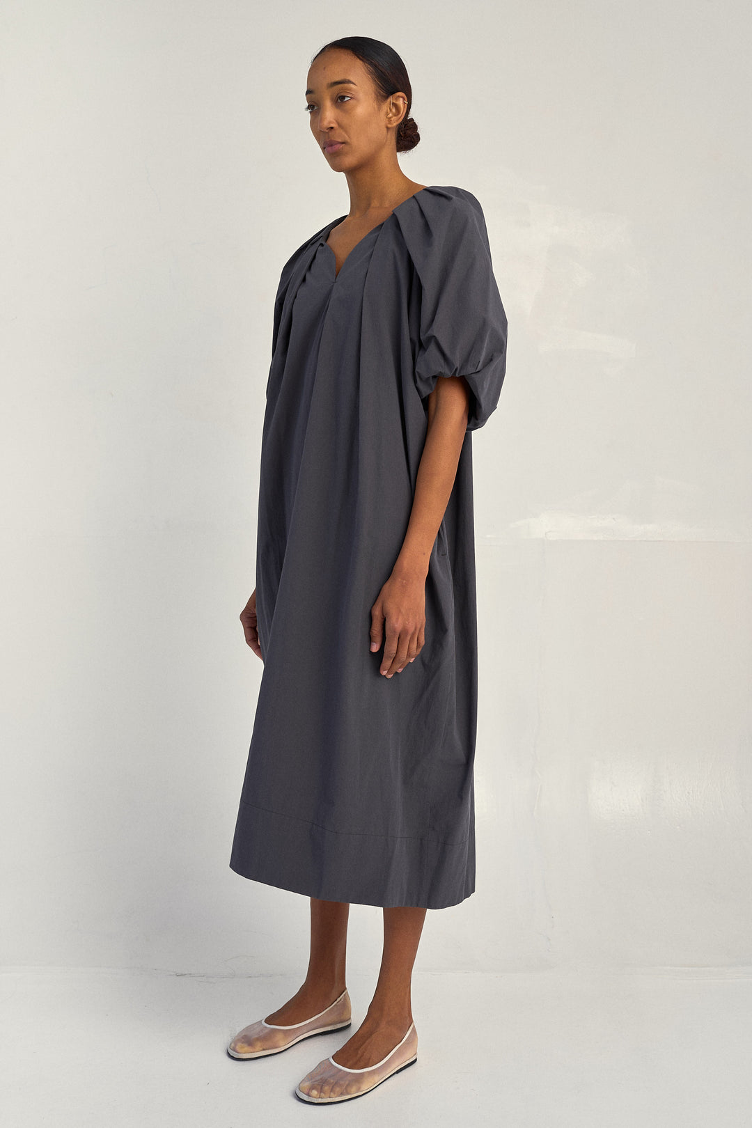 Tucked Cocoon Dress in Nori – SAYAKA DAVIS NEW YORK