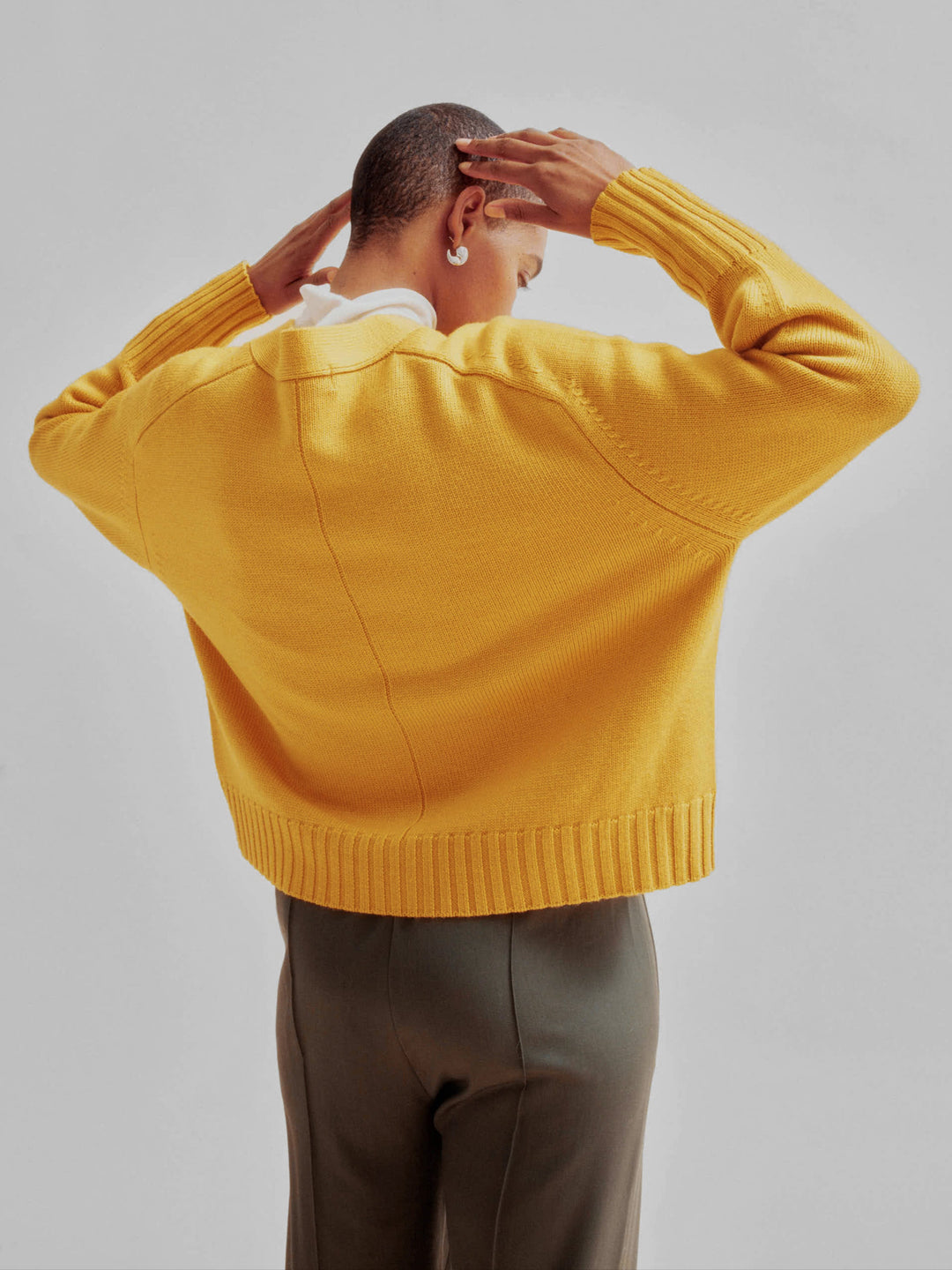 ニット+セーター BALLOON SLEEVE CARDIGAN SAYAKA DAVIS Balloon Sleeve Cardigan in Golden Sun – SAYAKA DAVIS NEW YORK