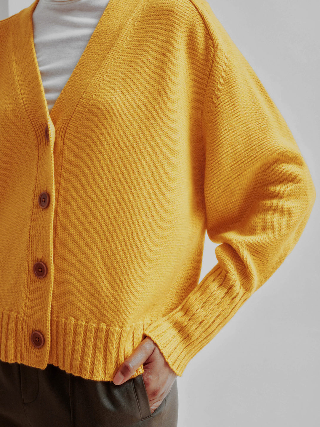 Balloon Sleeve Cardigan in Golden Sun – SAYAKA DAVIS NEW YORK