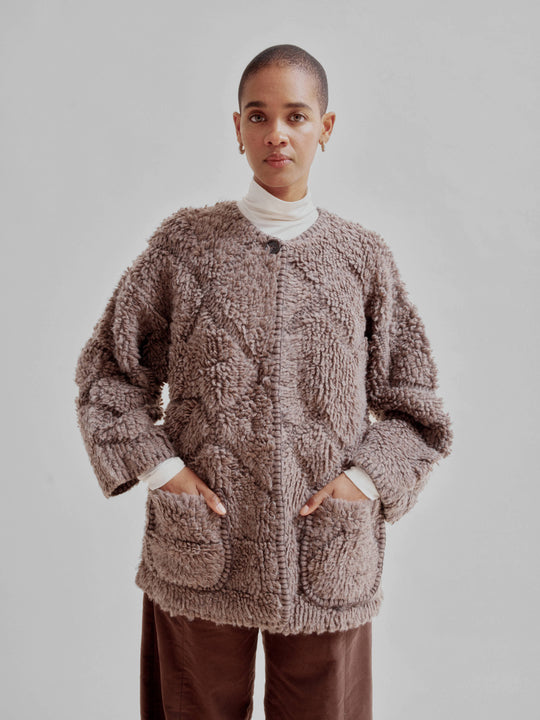SAYAKA DAVIS ショールカラー ケーブルニットコート S SAYAKA DAVIS ニット BIG CABLE KNIT COAT