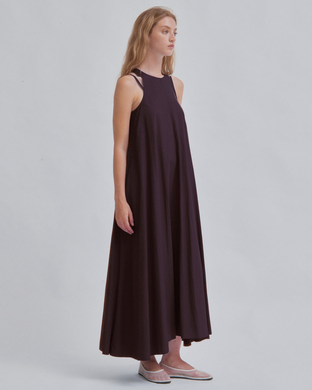 SAYAKA DAVIS Tucked Cocoon Dress ダークネイビー SAYAKA DAVIS Tucked Cocoon Dress ダークネイビー Tucked