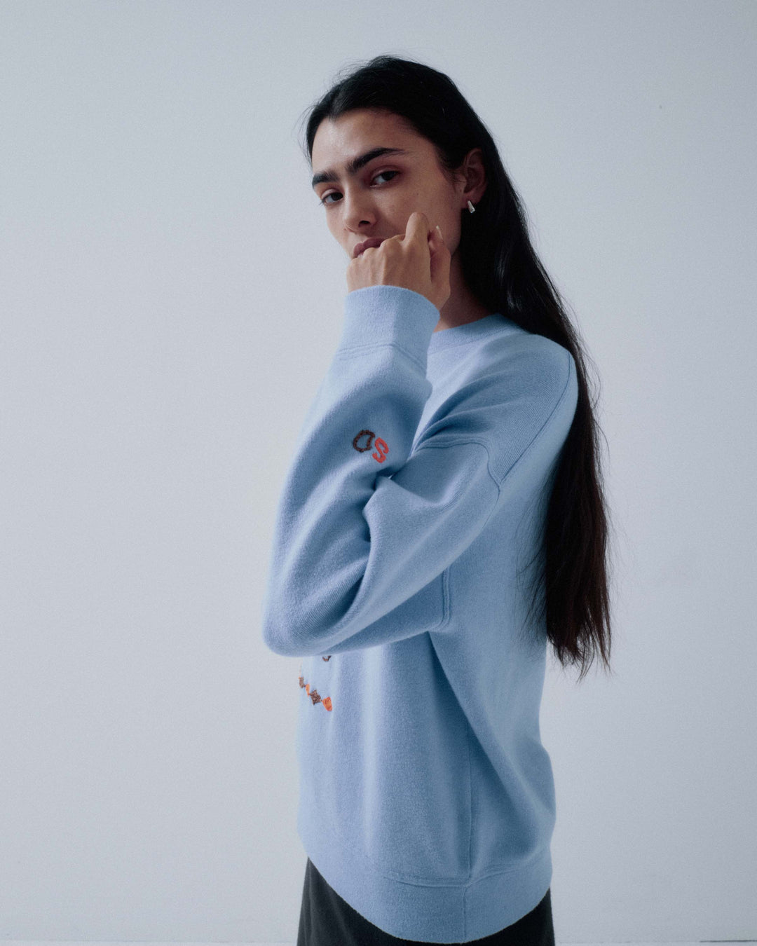 OTAKARA NYC x SAYAKA DAVIS Fire Horse Knit Sweatshirt in Heather