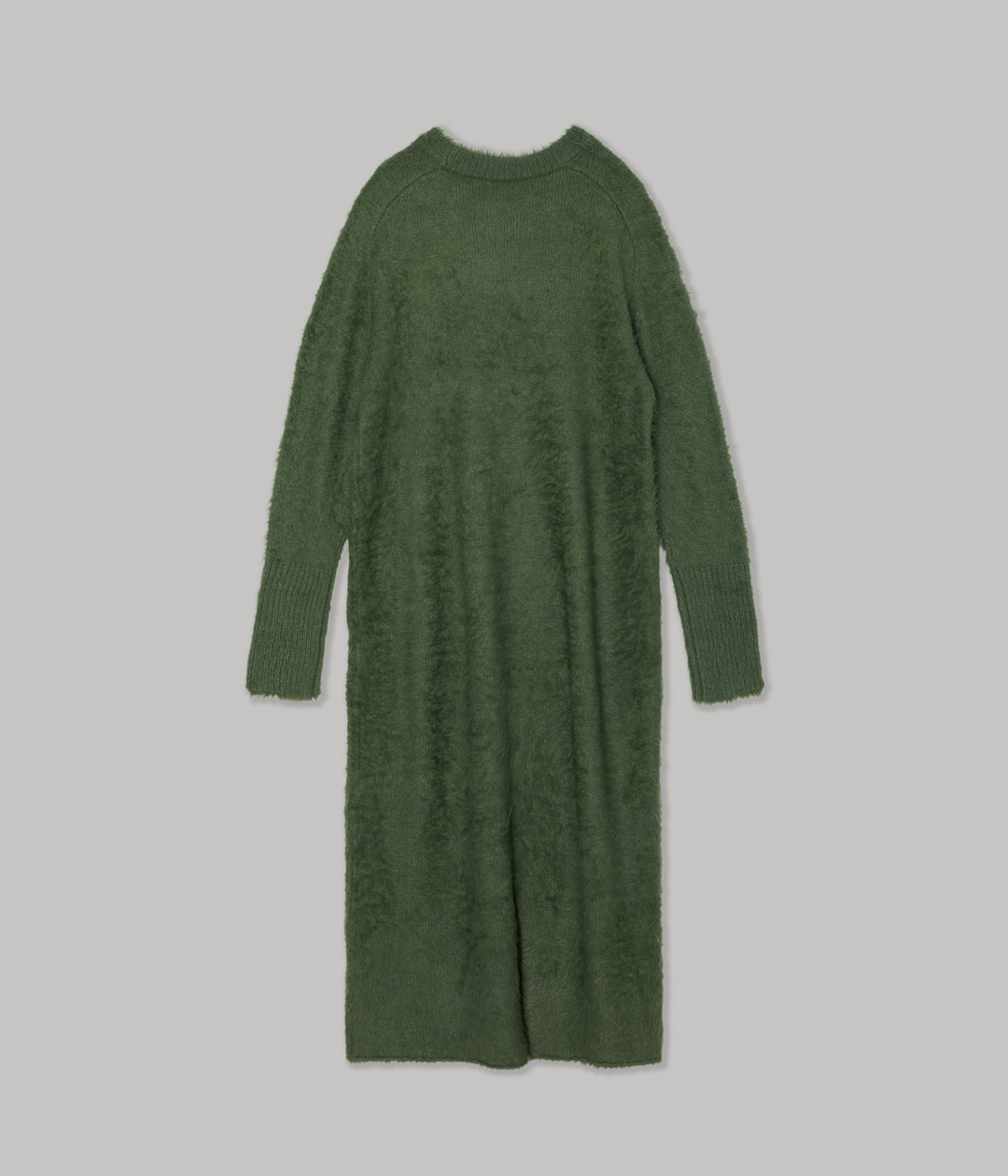 Shaggy Knit Dress in Moss Green SAYAKA DAVIS NEW YORK Shaggy Knit Dress in Moss Green SAYAKA DAVIS NEW YORK