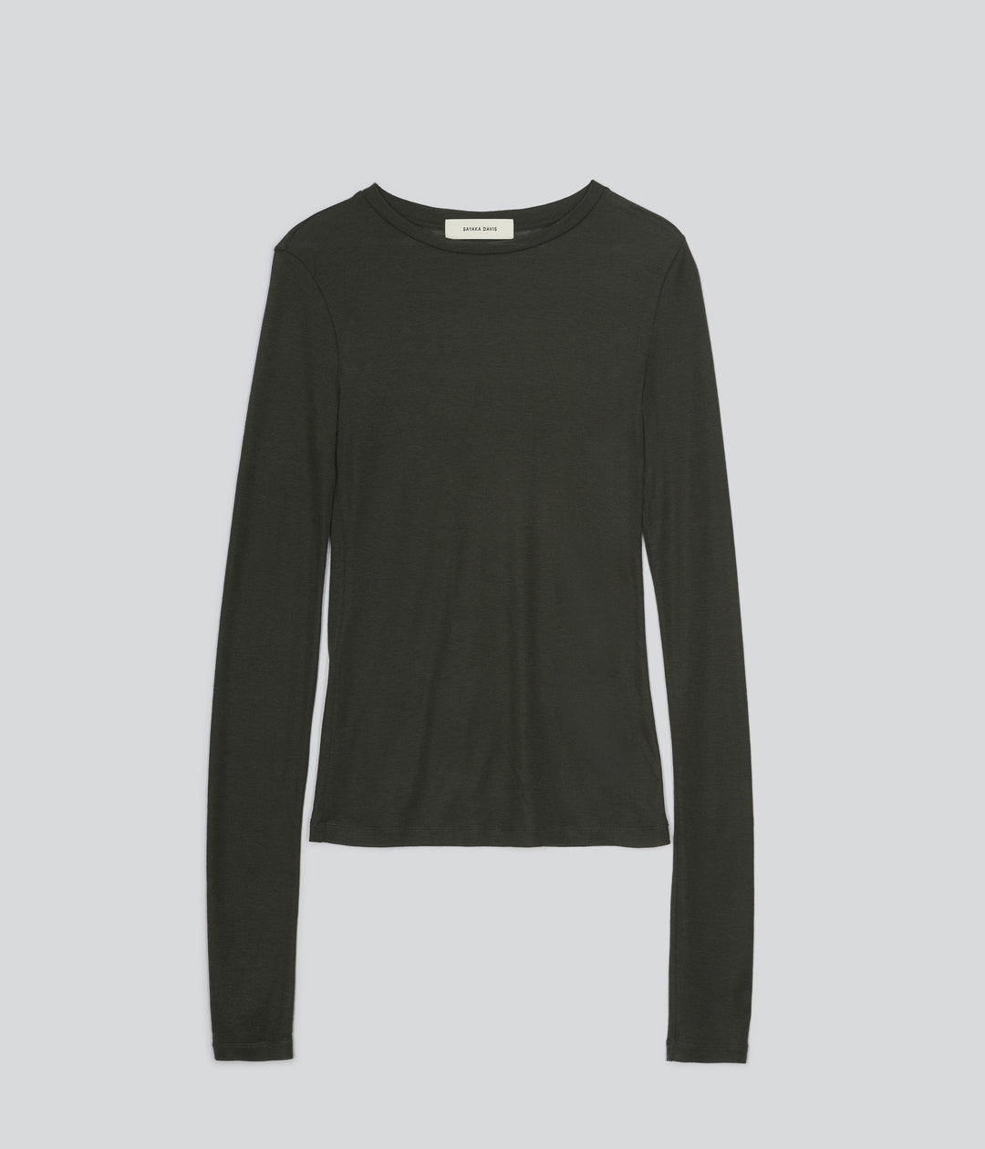 Sheer Long Tee in Deep Forest – SAYAKA DAVIS NEW YORK