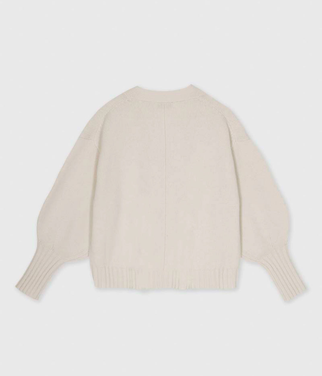 Balloon Sleeve Cardigan in Wheat – SAYAKA DAVIS NEW YORK