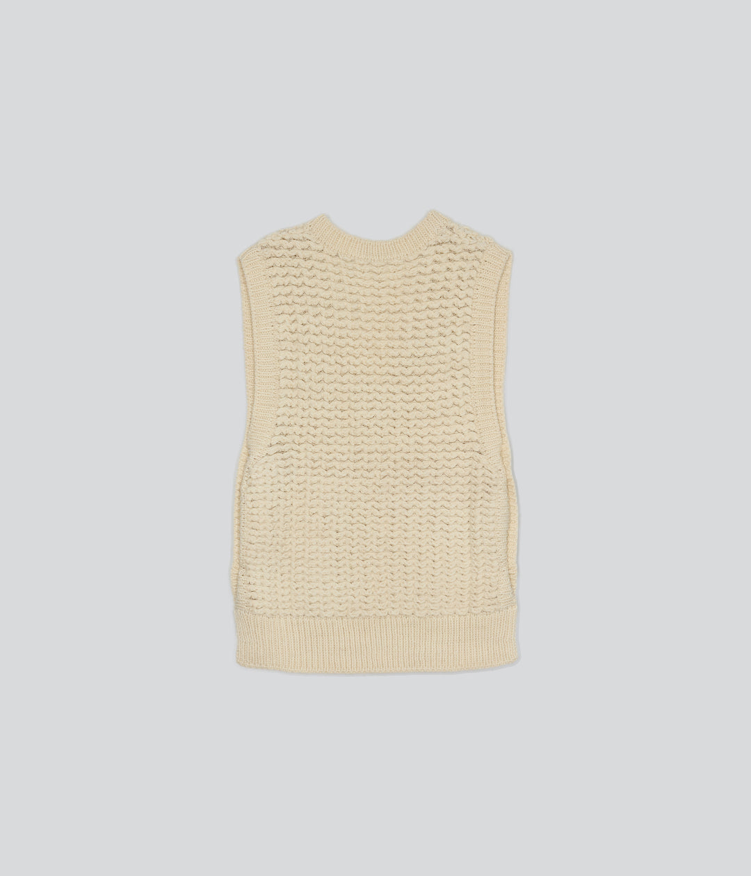トップス 92aw YYPH knit vest archives Open YY - Ribbed Zip Knit Vest | HBX - Globally Curated