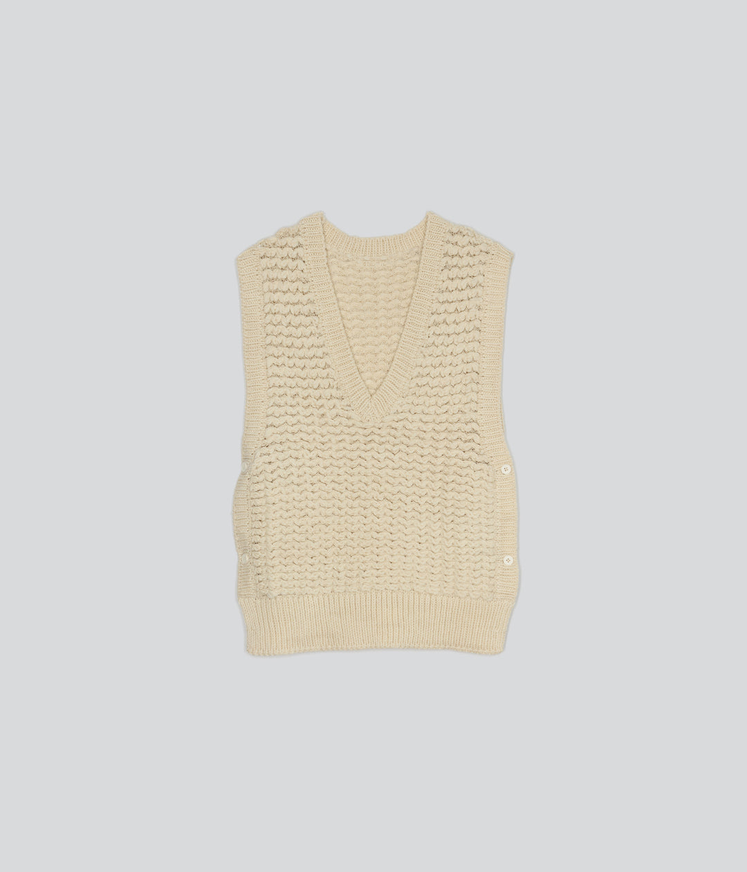 NKNIT linen mix KNIT vest ① NKNIT linen mix KNIT vest ①