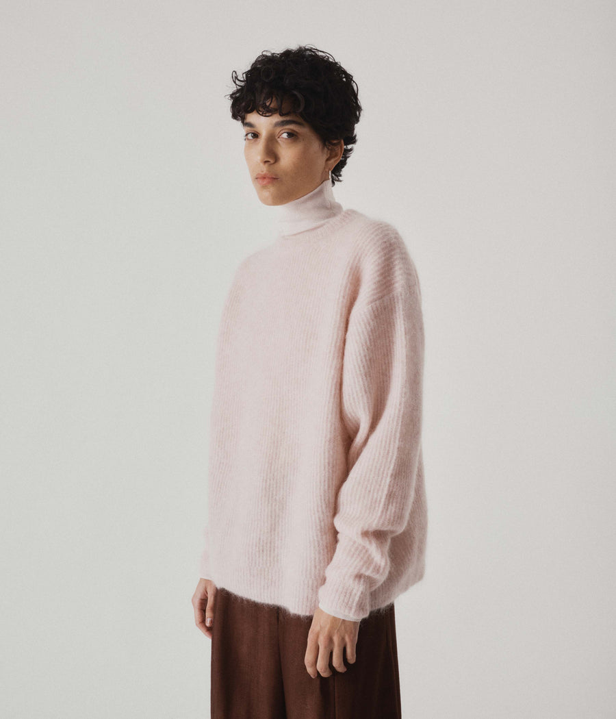 MOHAIR SWEATER IN BLUSH SAYAKA DAVIS NEW YORK