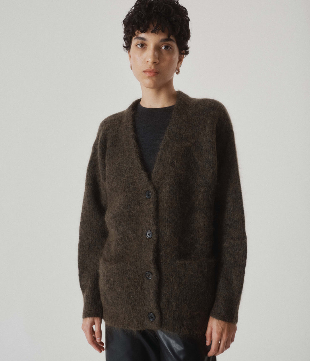 25SS yoke SLIK MOHAIR WOOL CARDIGAN サイズ3 YOKE - ヨーク25SS TREE JAQUARD MOHAIR BUTTONED CARDIGAN