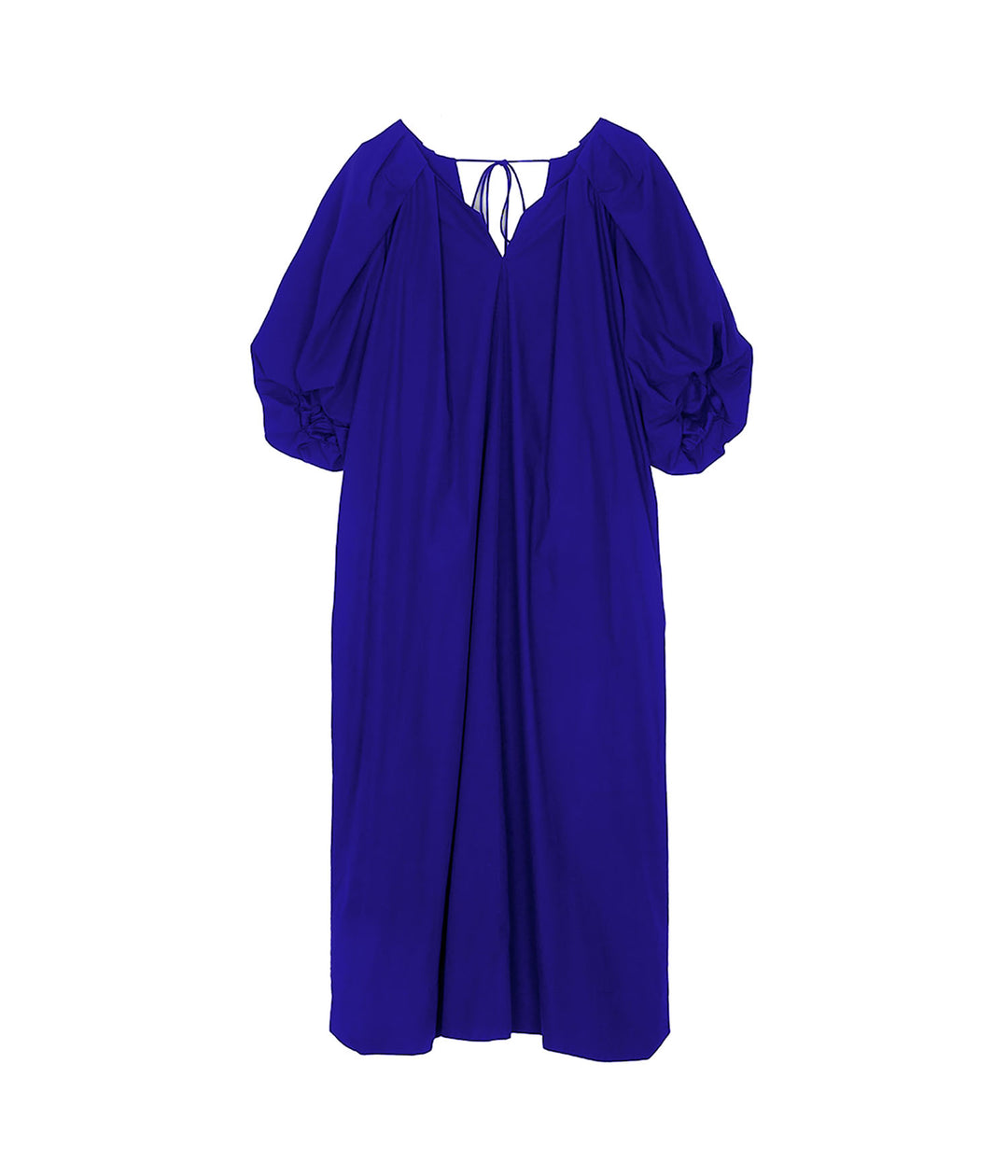 SAYAKA DAVIS Tucked Cocoon Dress ダークネイビー TUCKED COCOON DRESS IN BLUE – SAYAKA DAVIS NEW YORK