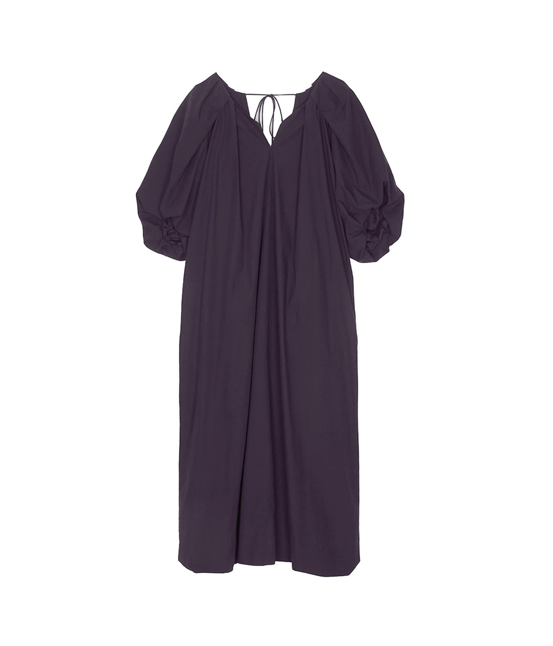 Sayaka Davis Tucked Cocoon Dress in Dark Navy