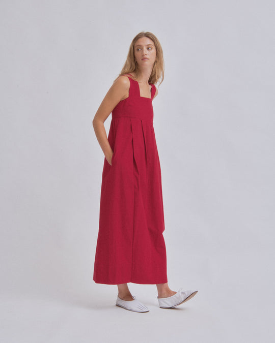 Thick Strap Dress in Cherry – SAYAKA DAVIS NEW YORK