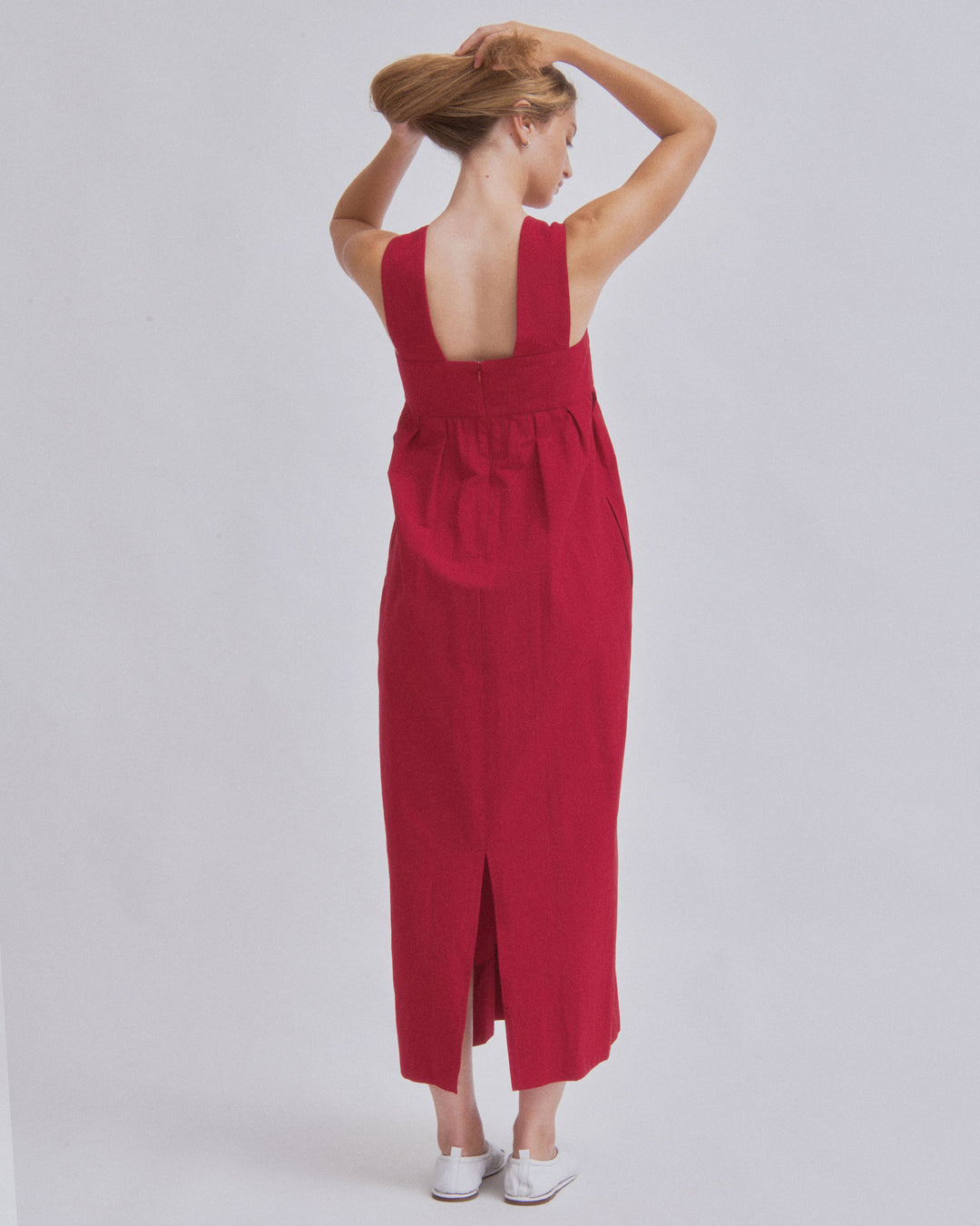 Thick Strap Dress in Cherry – SAYAKA DAVIS NEW YORK