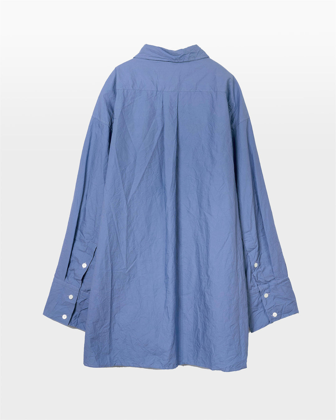 Crinkled Oversized Shirt in French Blue – SAYAKA DAVIS NEW YORK